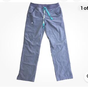 Figs Women's Scrub Pants Technical Collection Cargo Blue